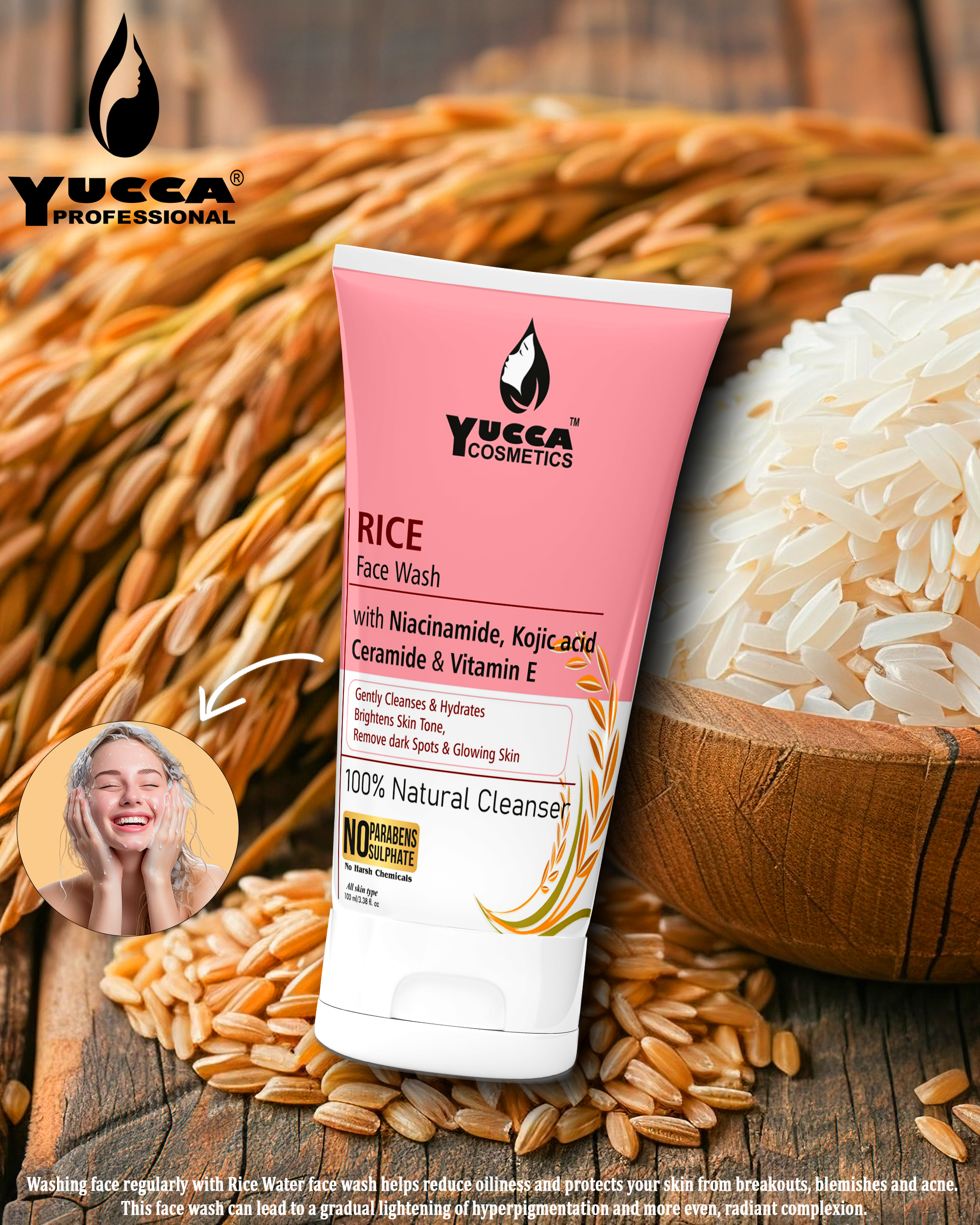 YUCCA RICE FACE WASH